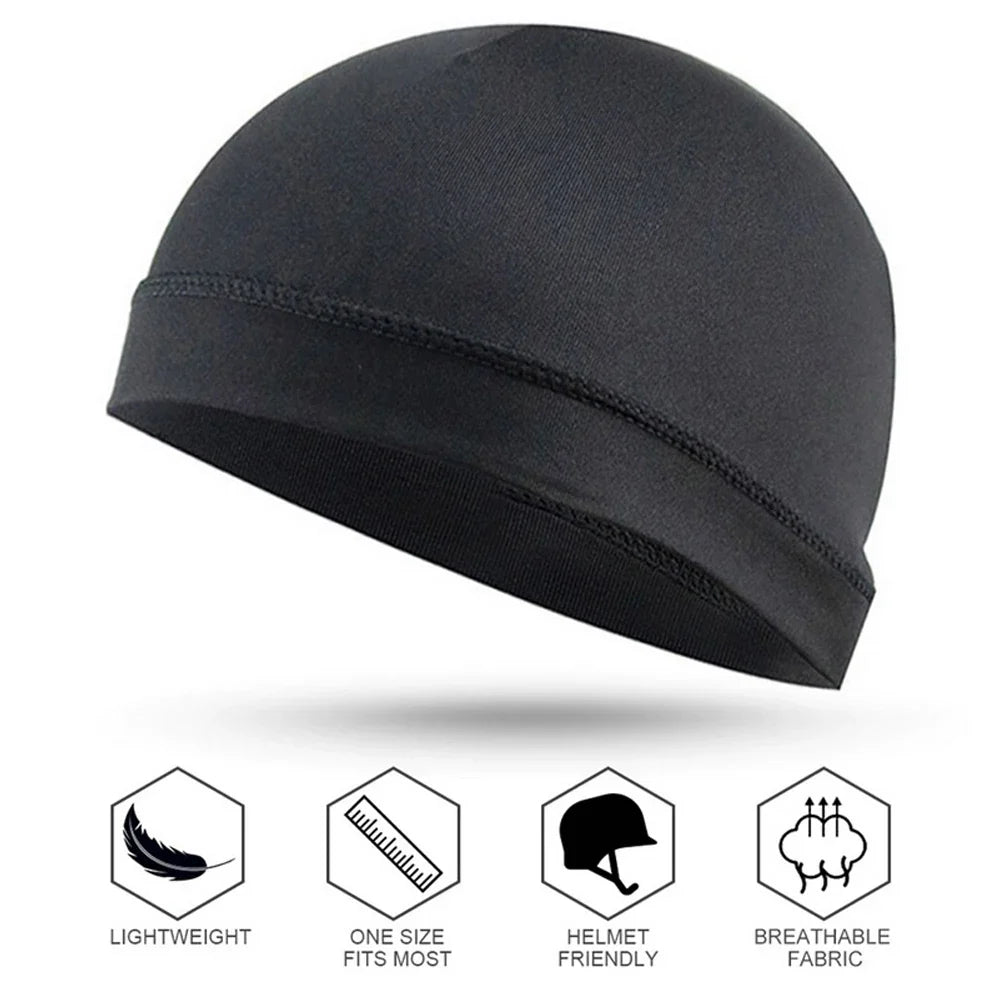 Cycling Cap Quick Dry Anti-UV Sports Hat Cooling Skull Cap Helmet Liner Sweat Cap for Outdoor Bike MTB Running Hat for Men Women