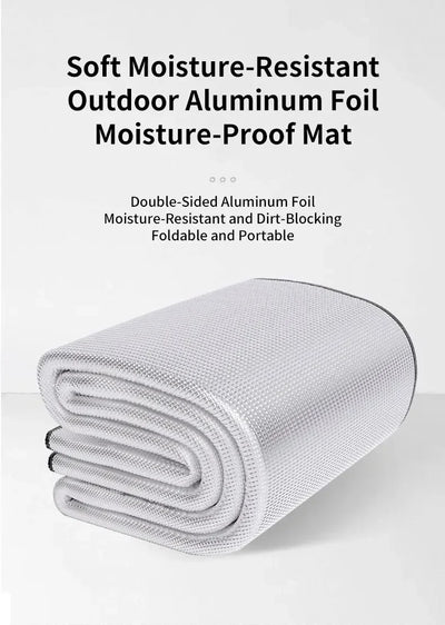 Outdoor Camping Mat Air Mattress Picnic Blanket Picnic Mat Pads Dampproof Beach Mat 200*200cm Aluminum Foil Camping