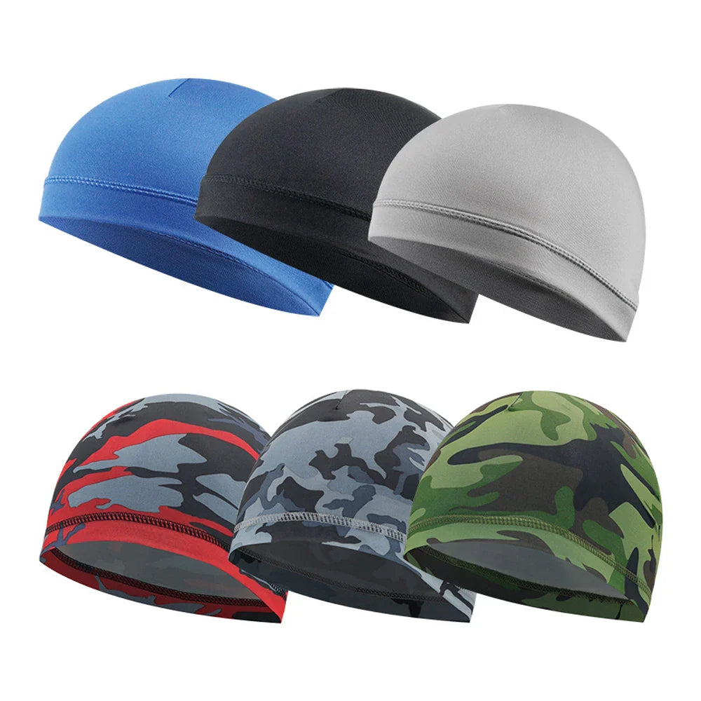 Cycling Cap Quick Dry Anti-UV Sports Hat Cooling Skull Cap Helmet Liner Sweat Cap for Outdoor Bike MTB Running Hat for Men Women