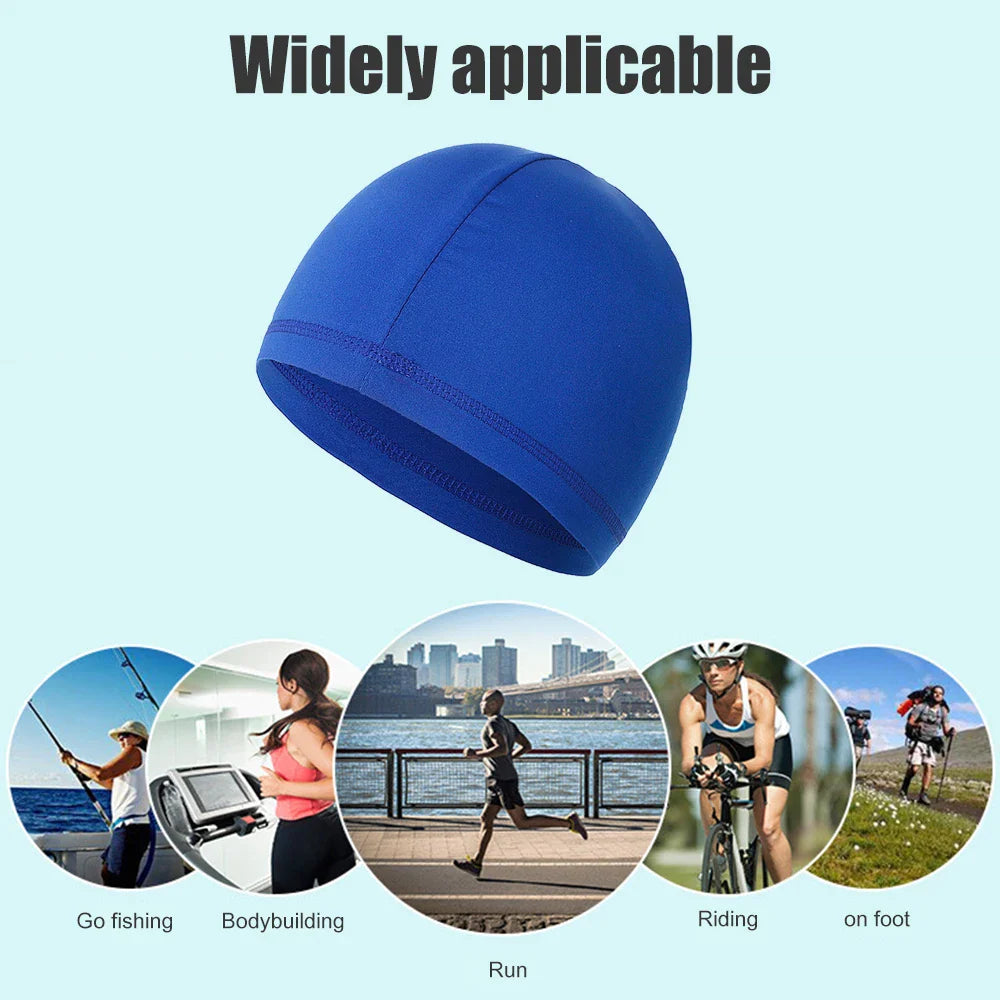 Cycling Cap Quick Dry Anti-UV Sports Hat Cooling Skull Cap Helmet Liner Sweat Cap for Outdoor Bike MTB Running Hat for Men Women