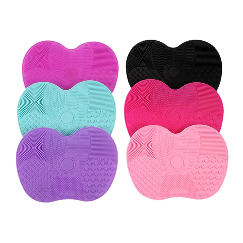 Beauty Multifunctional Powder Sponge Clean with Suction Cup Silicone Brush Pad Beauty Makeup Brush Cleaning Pad Tool Frosted