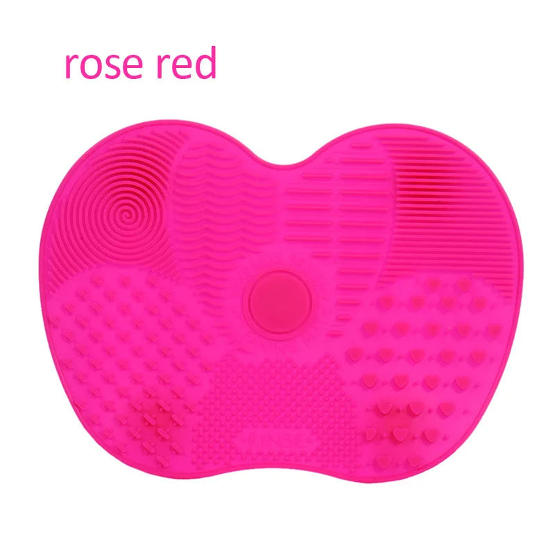 Beauty Multifunctional Powder Sponge Clean with Suction Cup Silicone Brush Pad Beauty Makeup Brush Cleaning Pad Tool Frosted