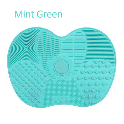 Beauty Multifunctional Powder Sponge Clean with Suction Cup Silicone Brush Pad Beauty Makeup Brush Cleaning Pad Tool Frosted