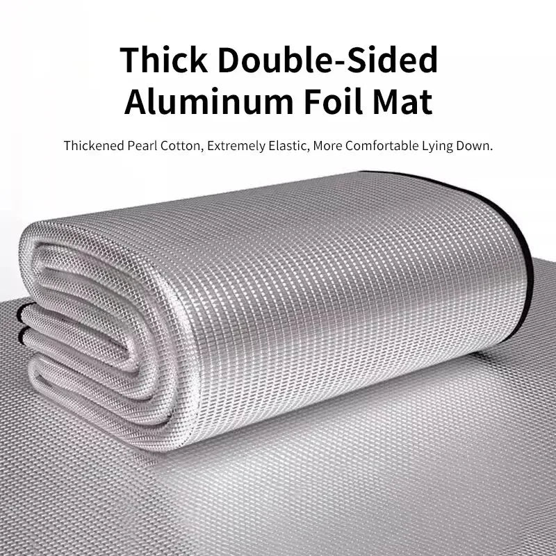 Outdoor Camping Mat Air Mattress Picnic Blanket Picnic Mat Pads Dampproof Beach Mat 200*200cm Aluminum Foil Camping