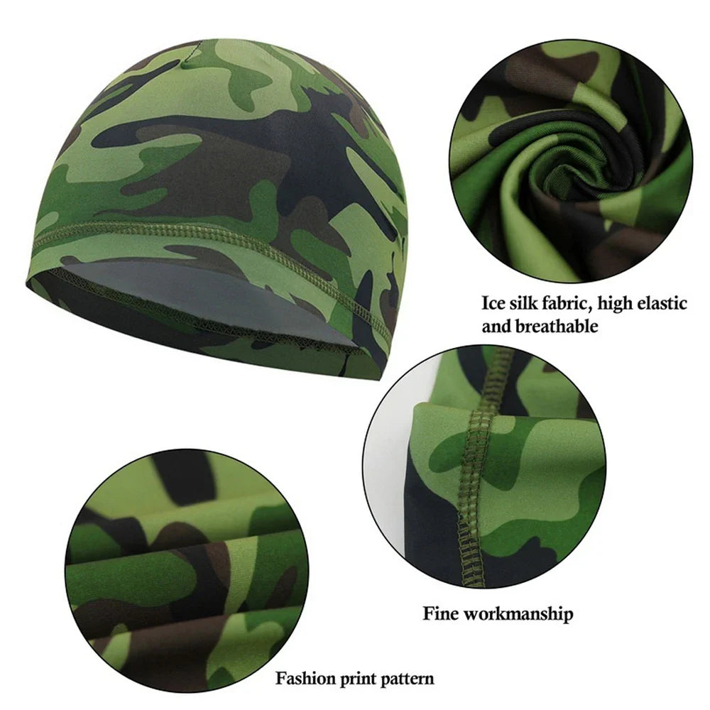 Cycling Cap Quick Dry Anti-UV Sports Hat Cooling Skull Cap Helmet Liner Sweat Cap for Outdoor Bike MTB Running Hat for Men Women